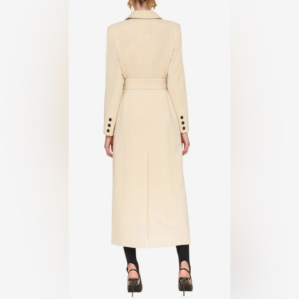 Avec Les Filles Single-Breasted Tailored Cutaway Banana Milk Coat Size S - Picture 5 of 8